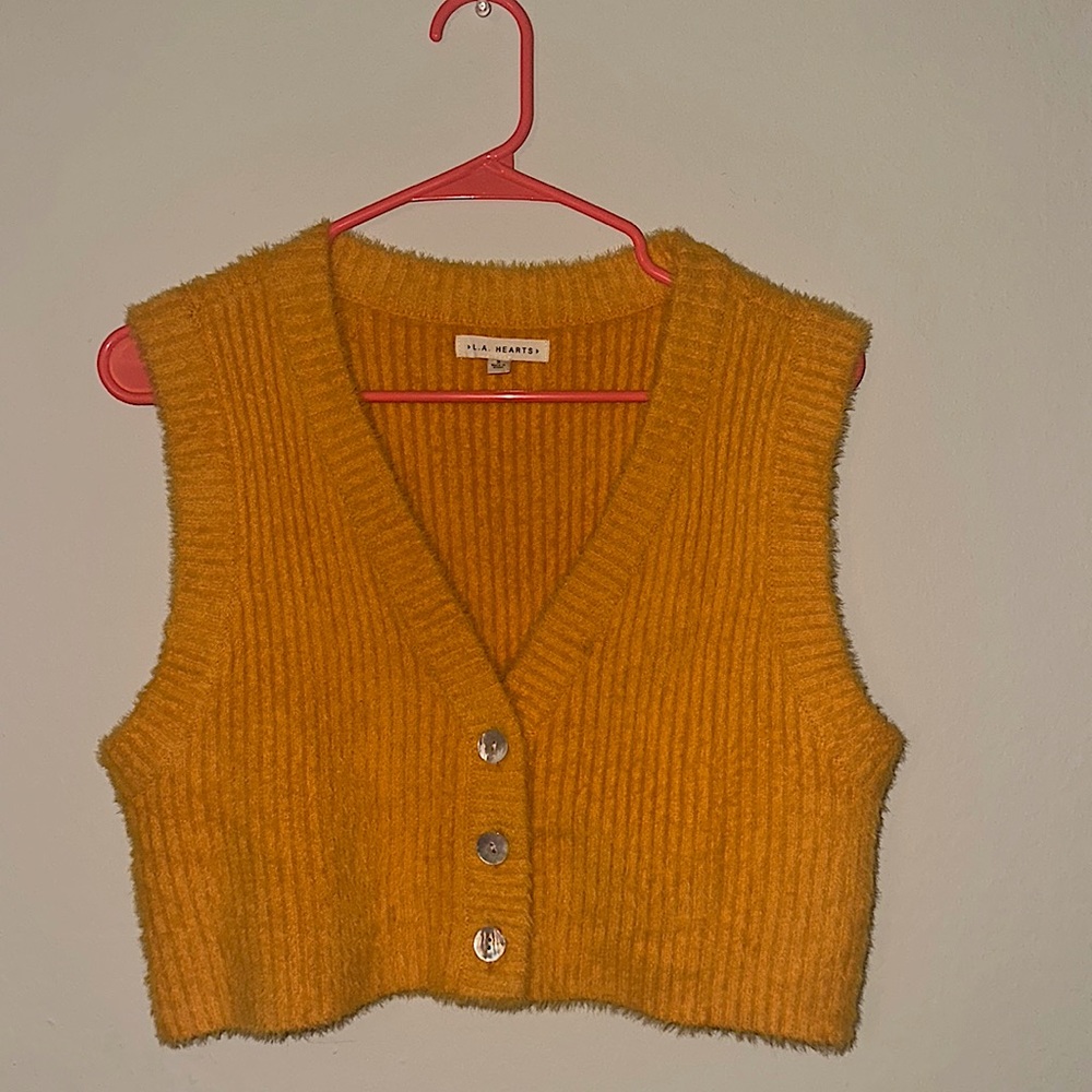 LA Hearts | Orange Sweater Vest